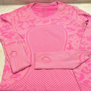 lululemon athletica Pink Seamless Crewneck Sweater